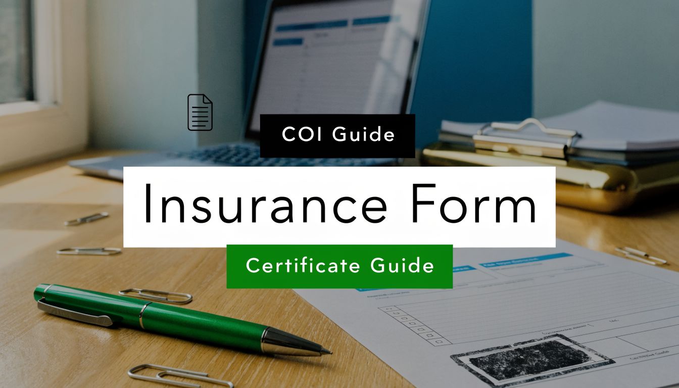 Rgii Insurance Form Certificate of Insurance Form: A Complete Guide (2026)