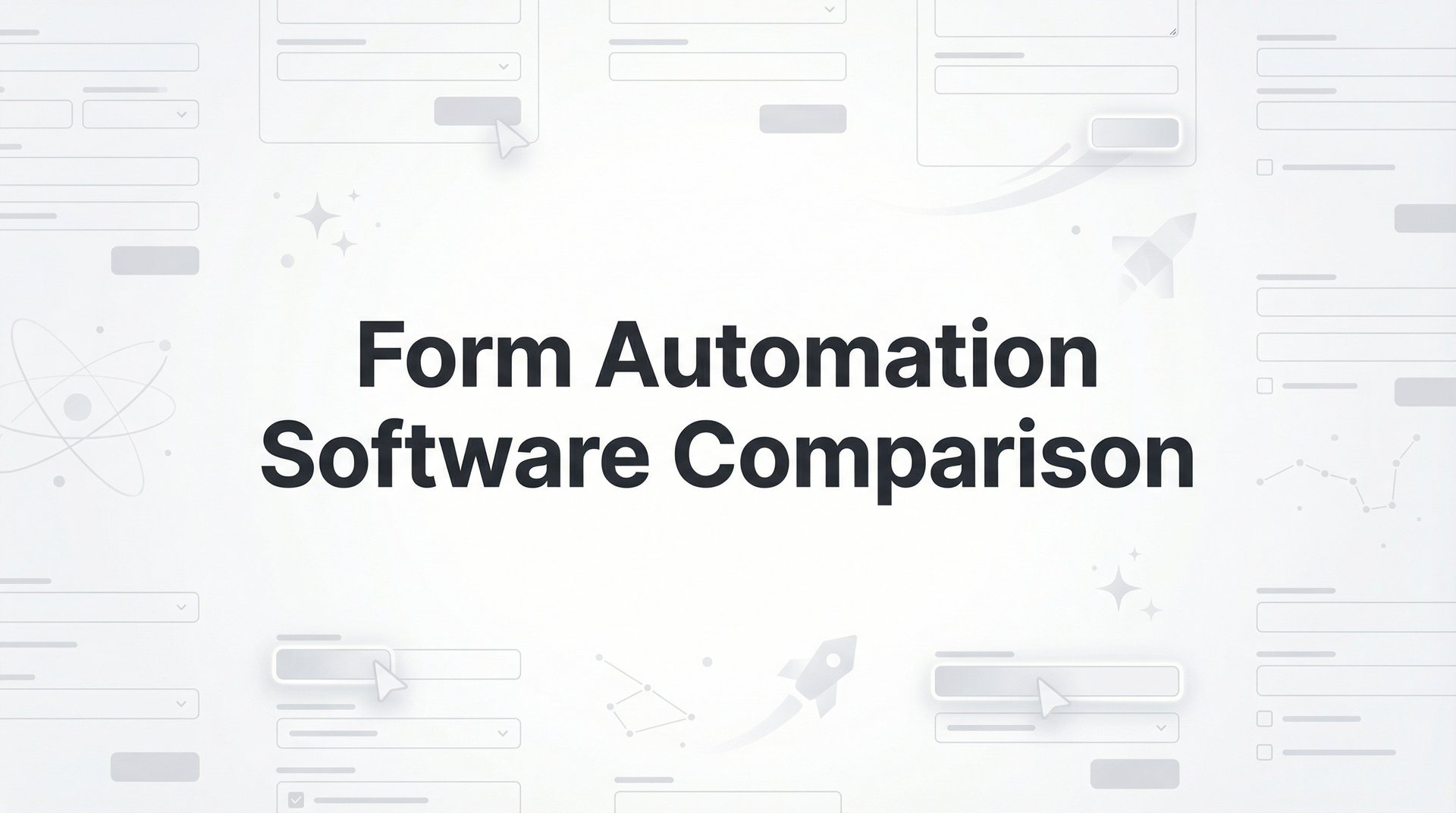 Form Automation Software Comparison: 2026 Best Guide