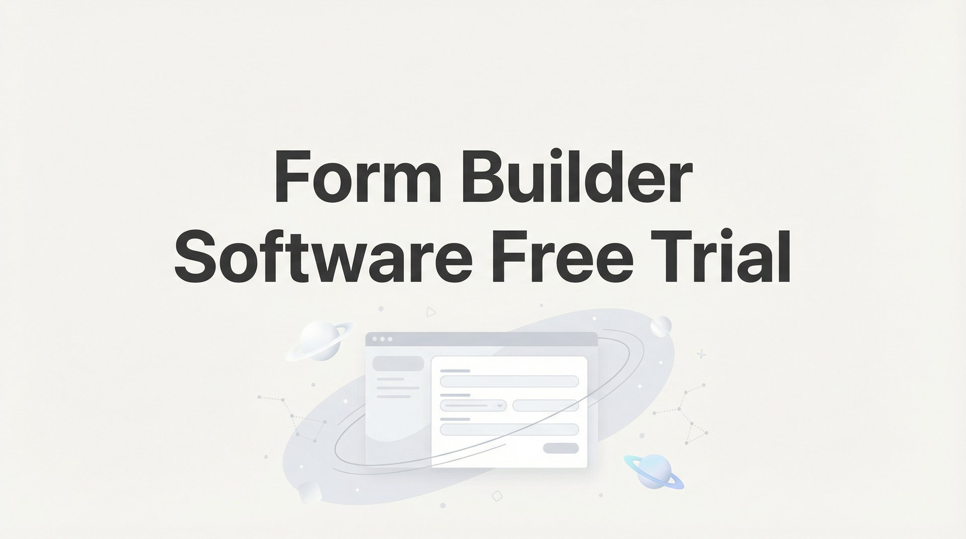 Best Form Builder Software Free Trial Options 2026