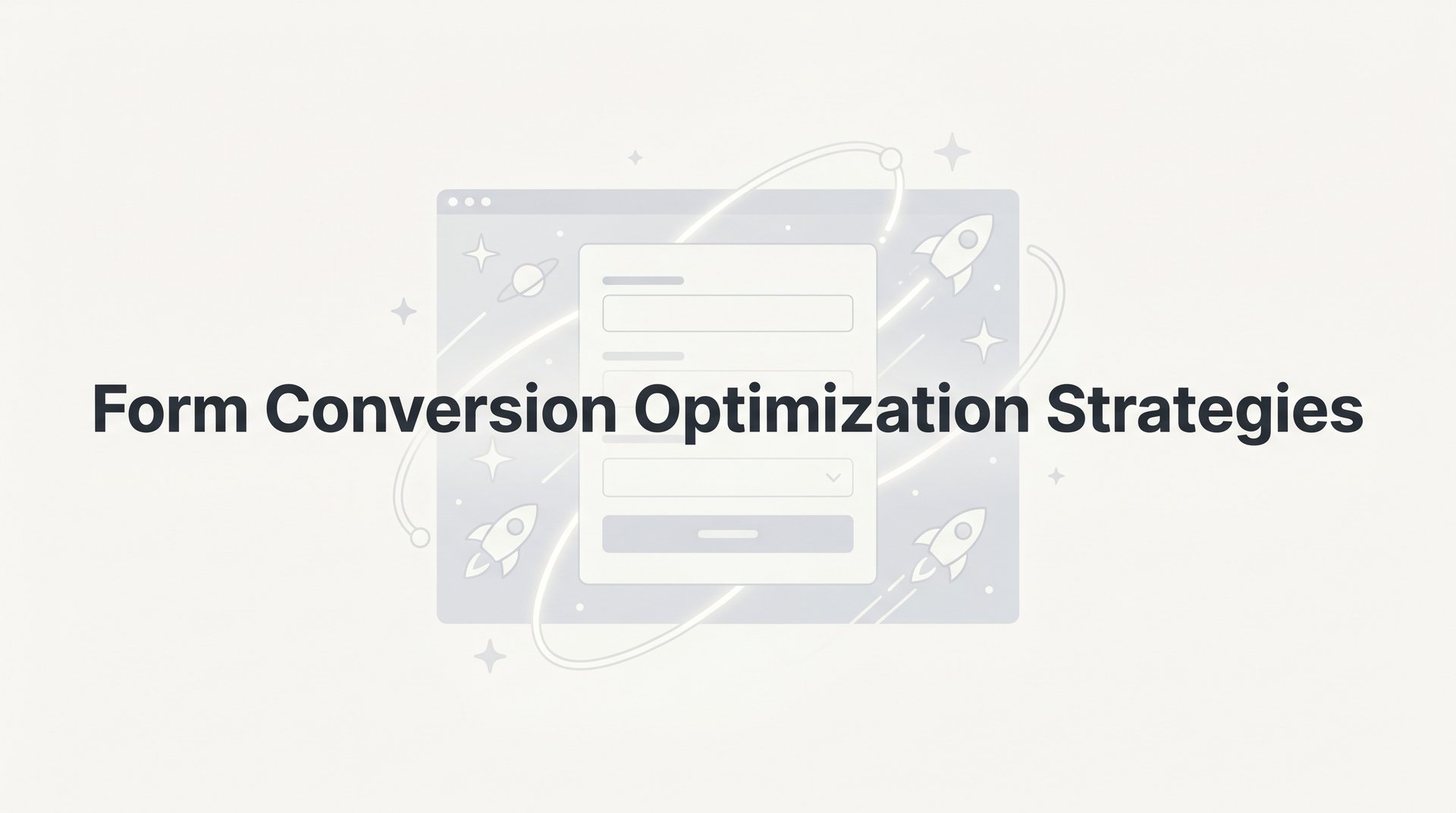 Form Optimization Best Form Conversion Optimization Strategies Guide