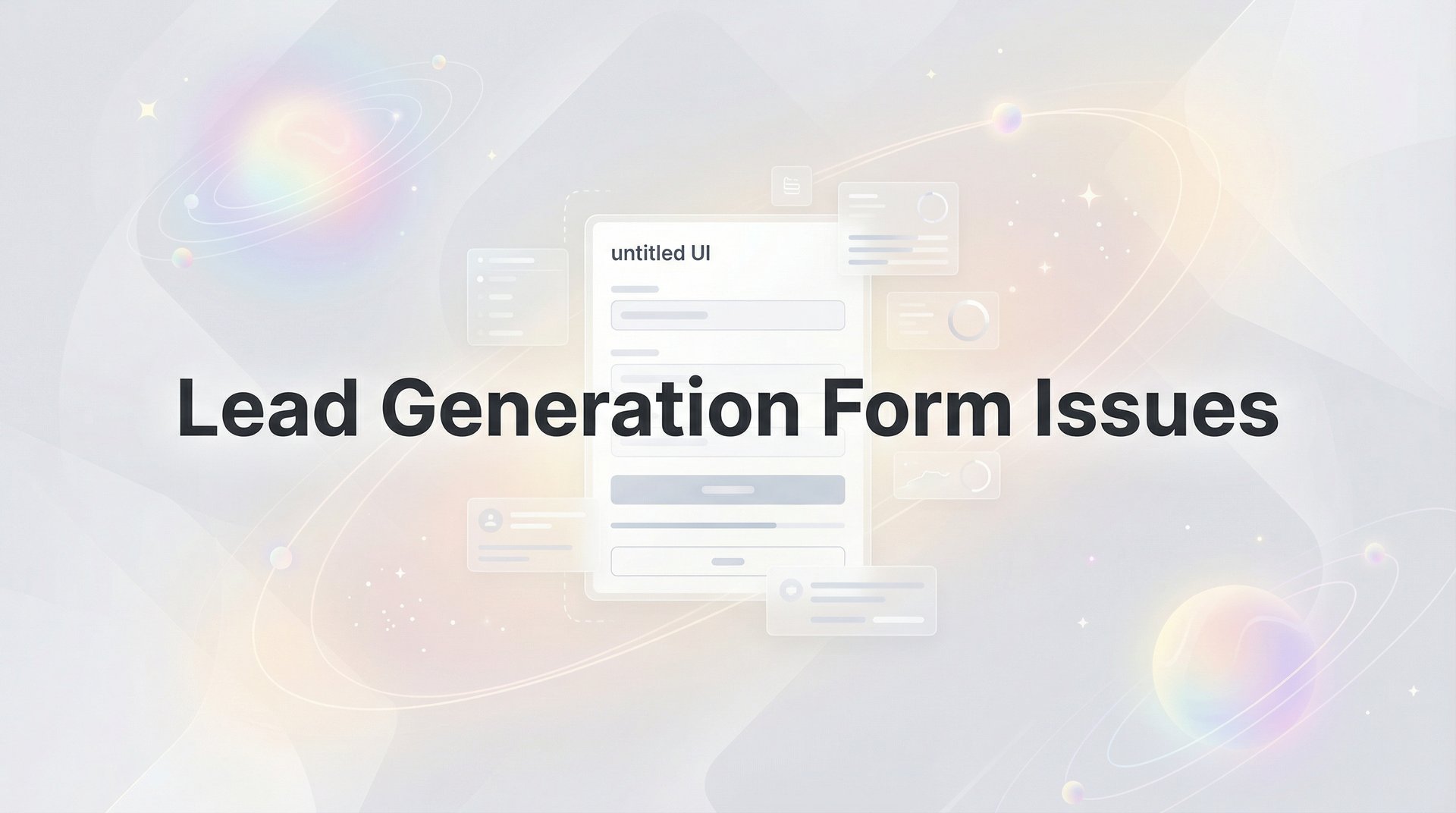 Lead Generation Form Issues: Fix Low Conversions Now