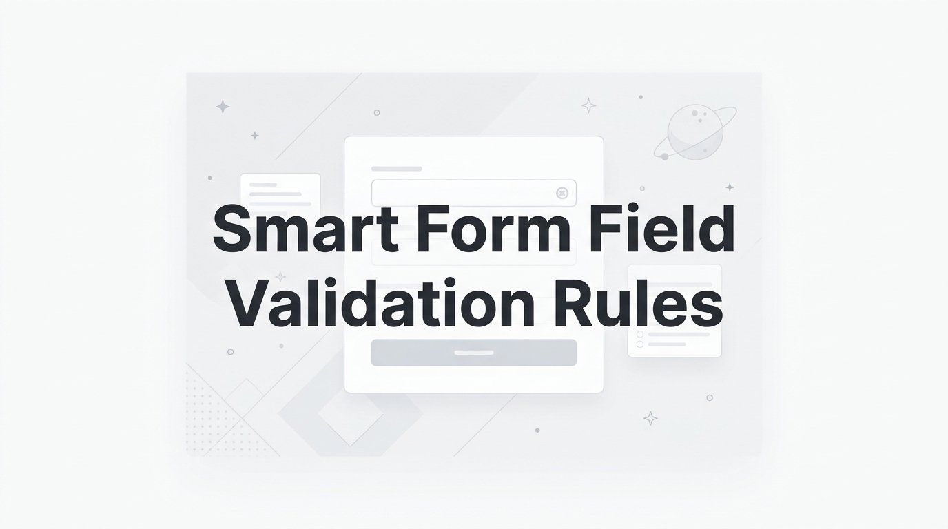 Smart Form Field Validation Rules That Boost Conversions